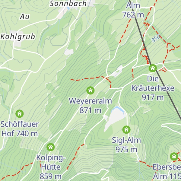Map of Weyereralm