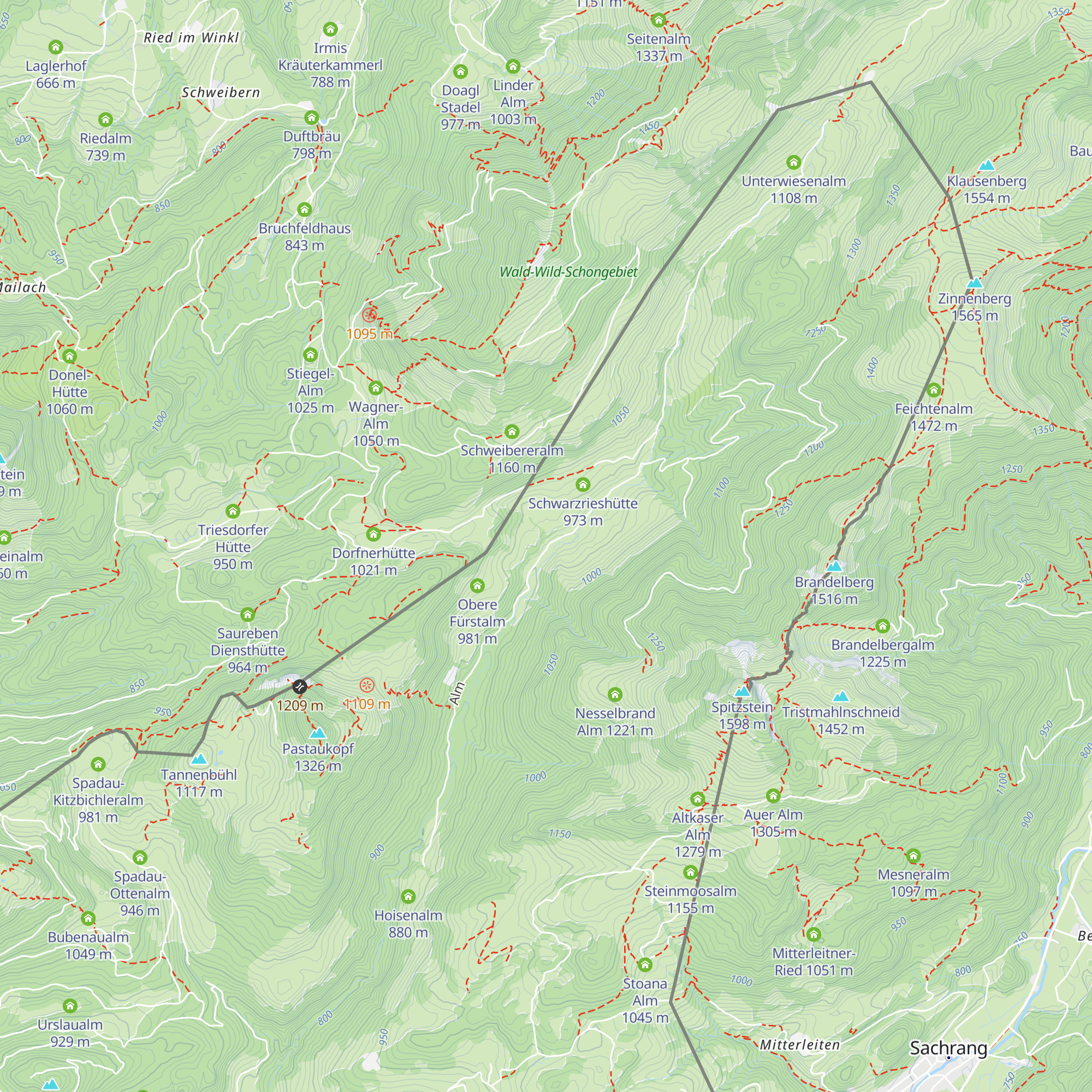 neue Schwarzriesalm map