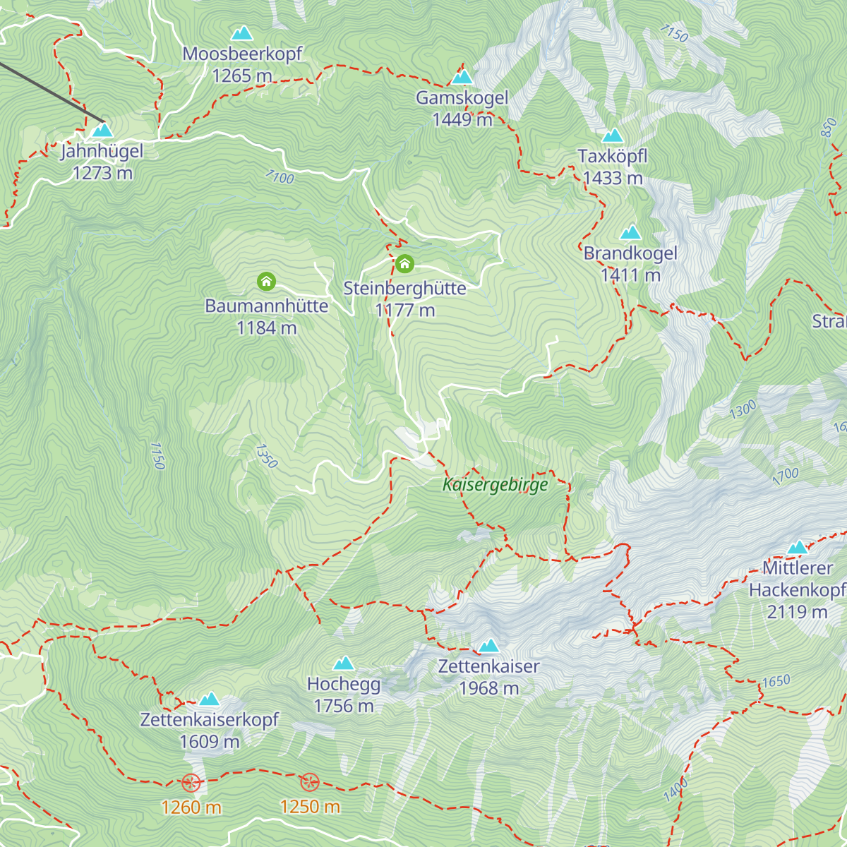 Kaindlhütte map