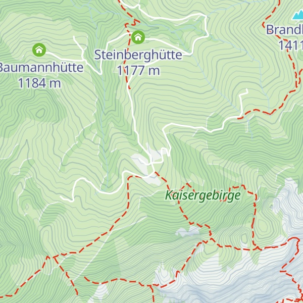 Map of Kaindlhütte