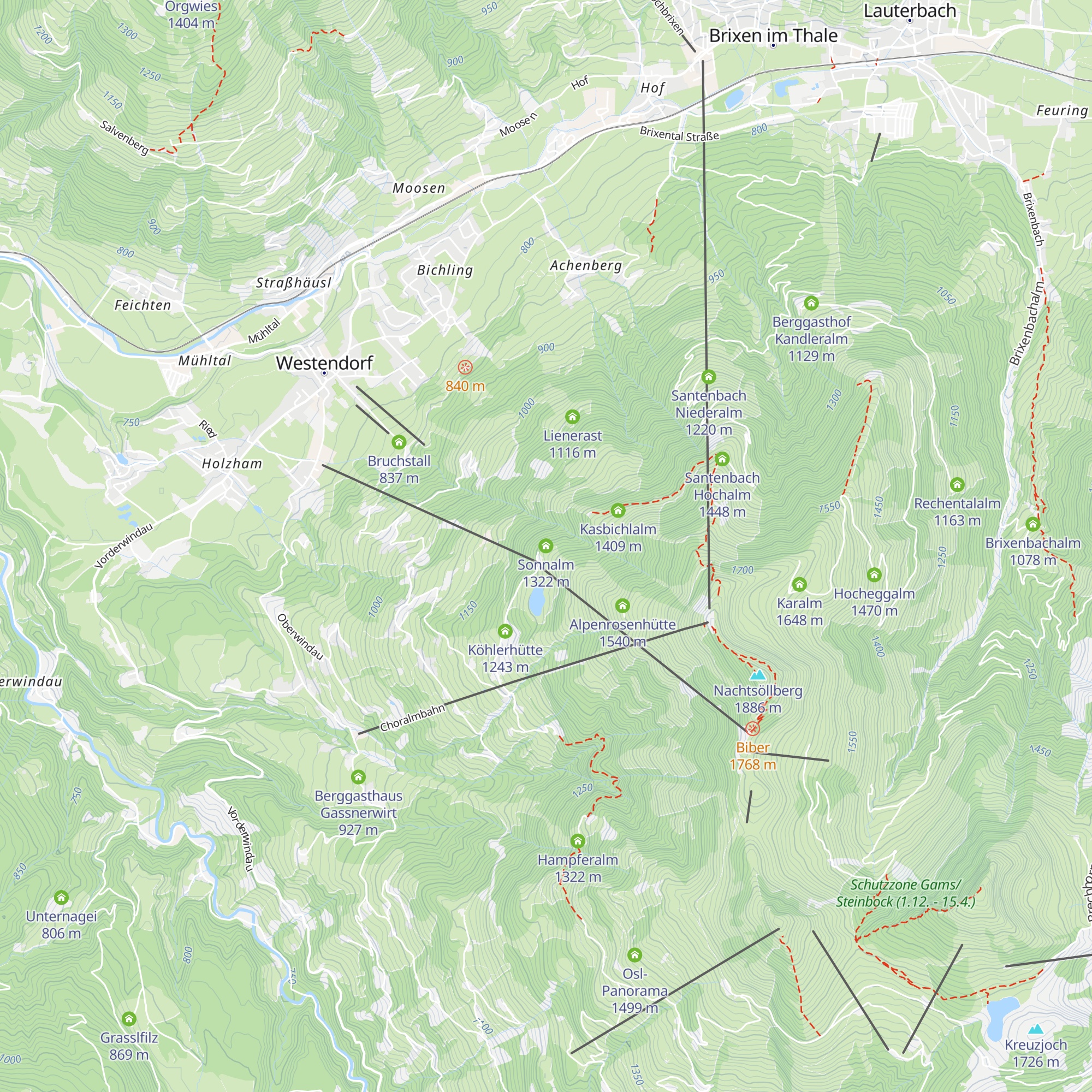 Sonnalm map