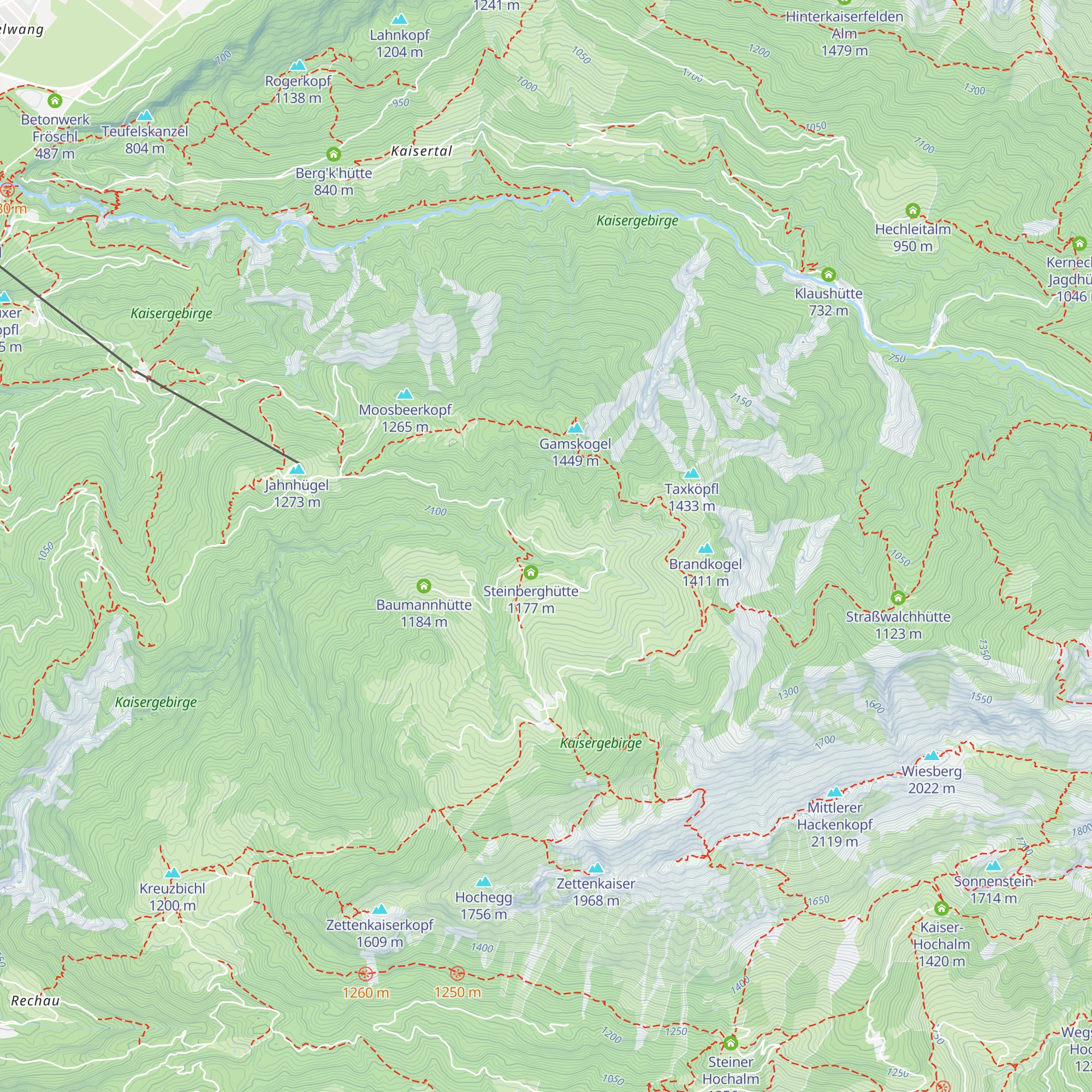 Antalau-Hütte map
