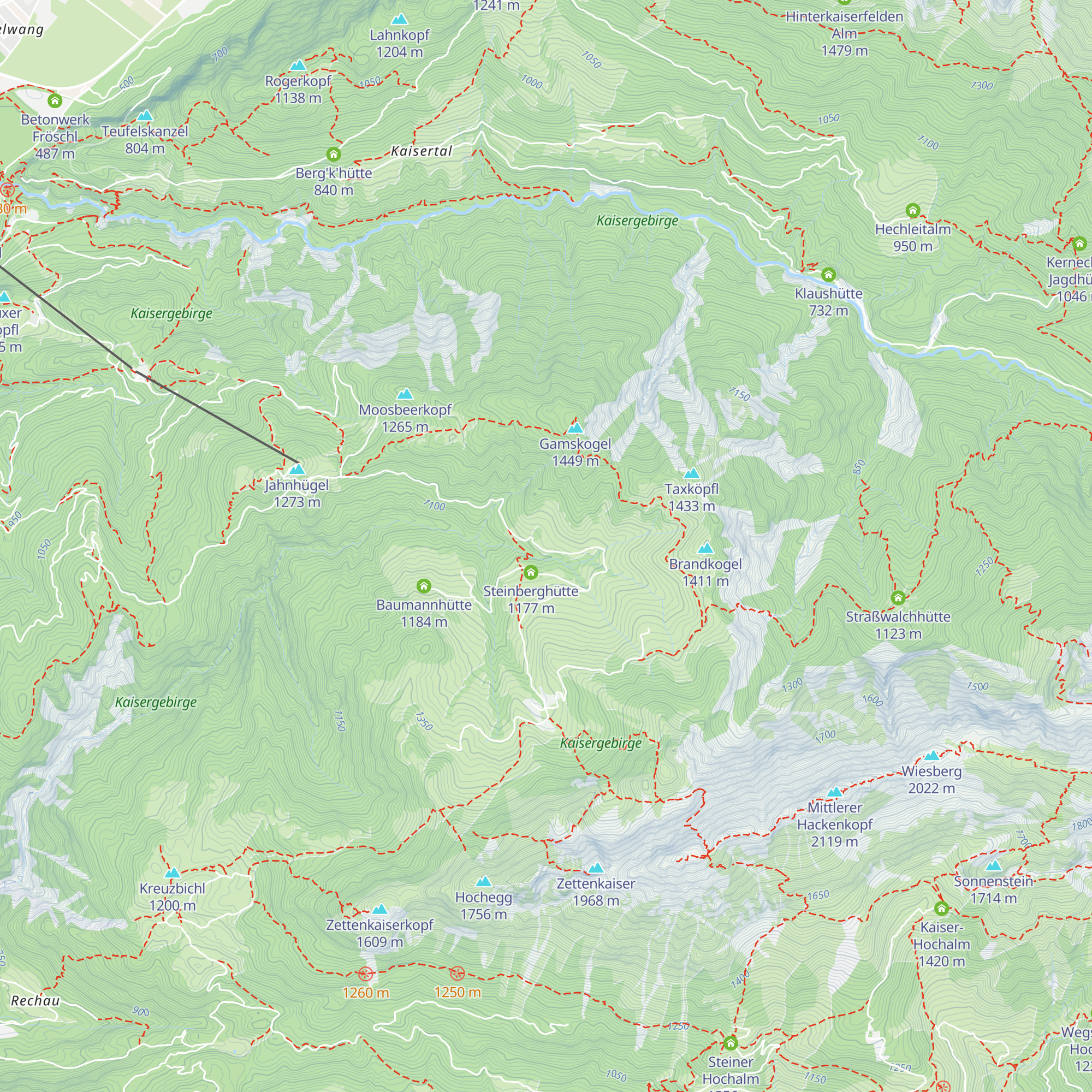 Antalau-Hütte map