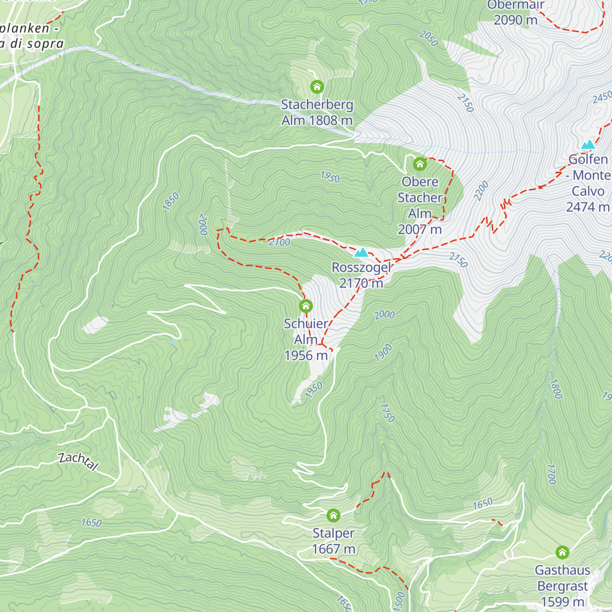 Schuier Alm map
