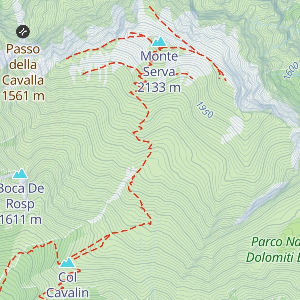 Map of Casera Pian dei fioch