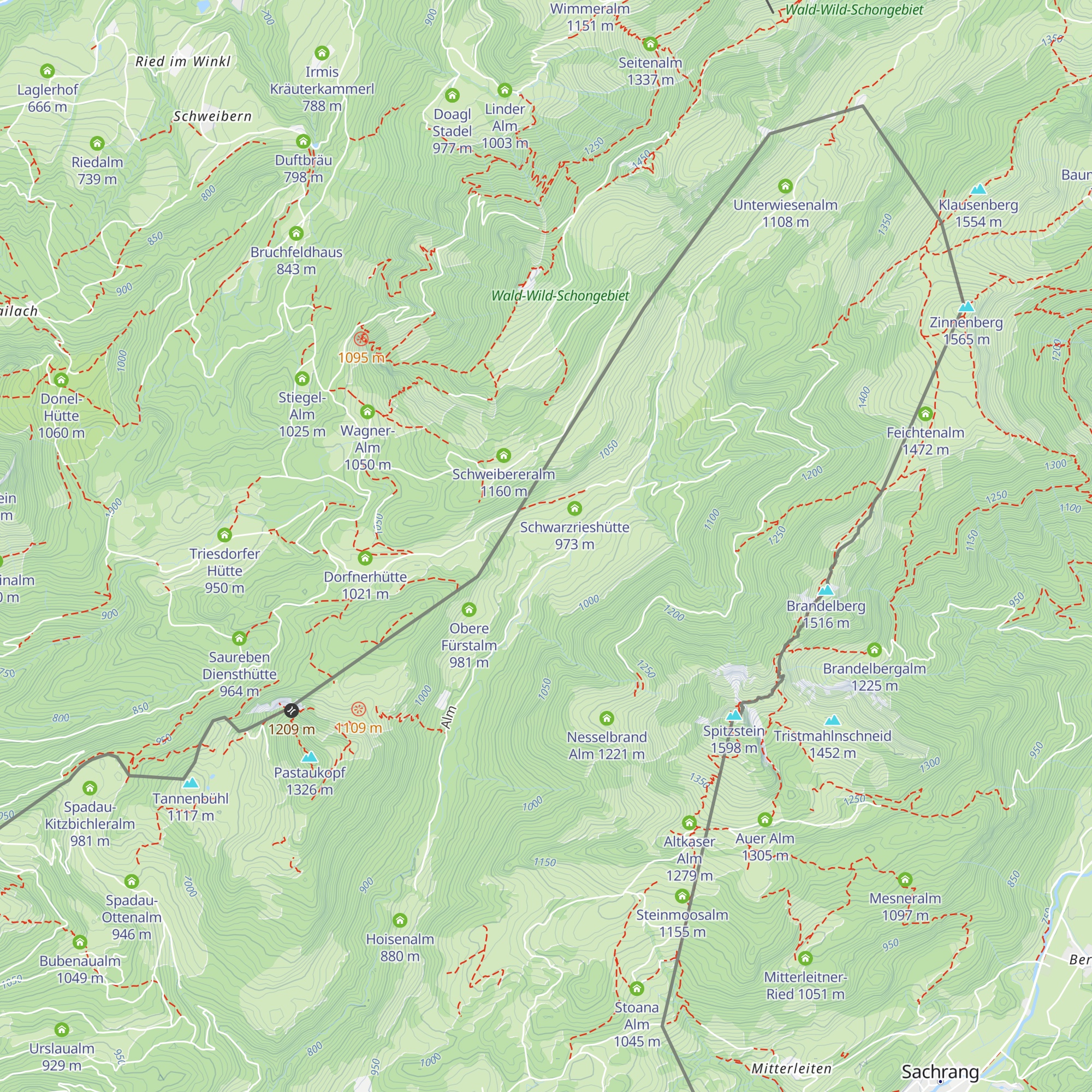 Asteralpe map