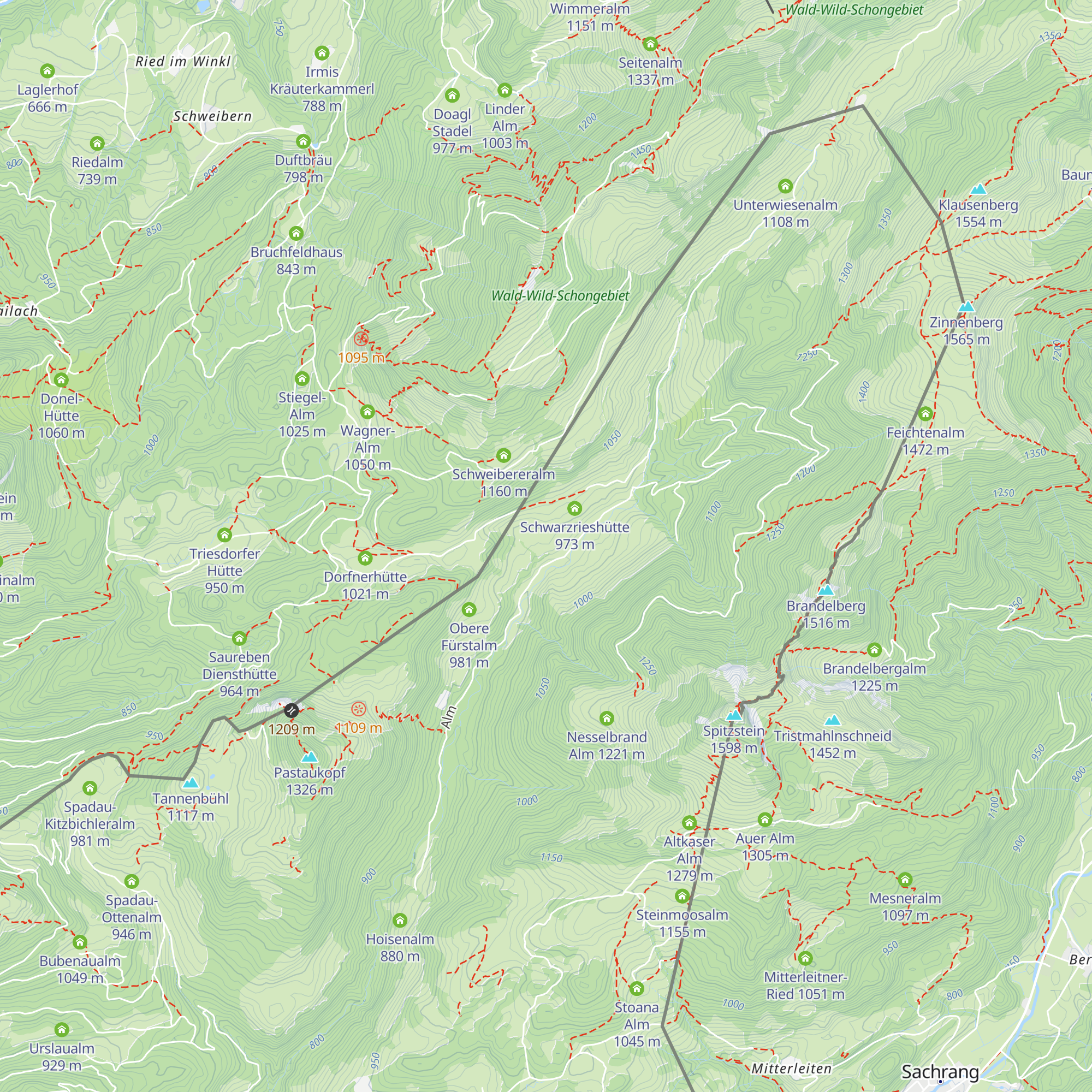 Asteralpe map