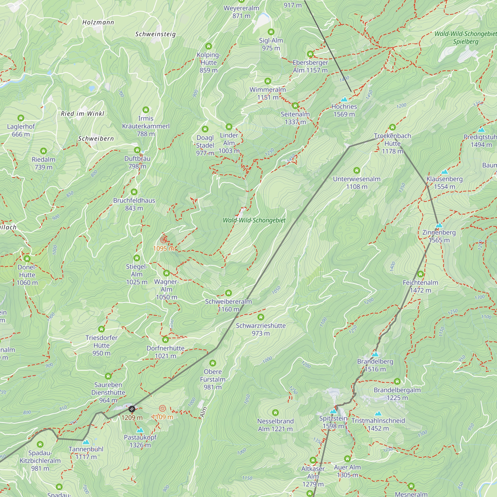 Feichteckalm map