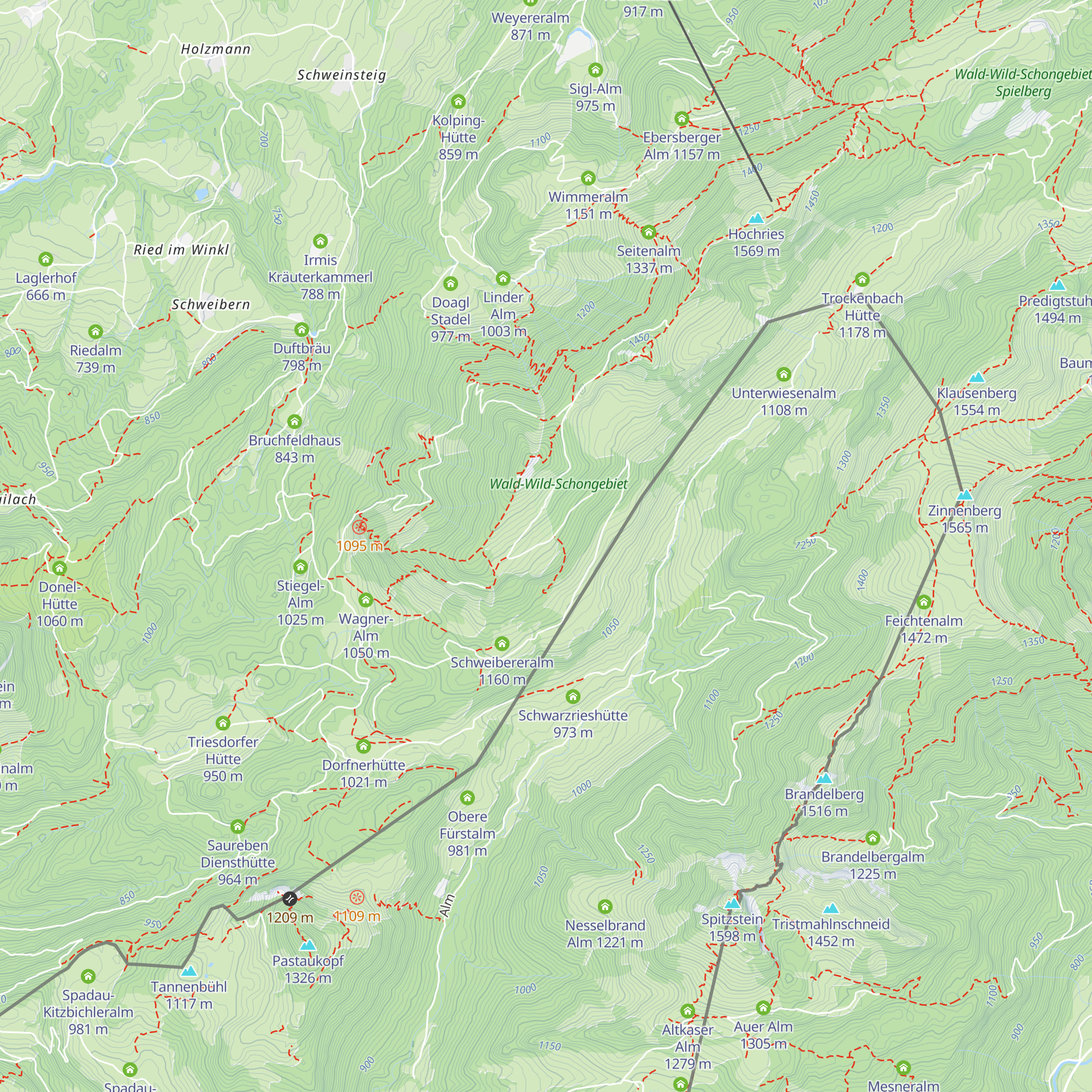 Feichteckalm map
