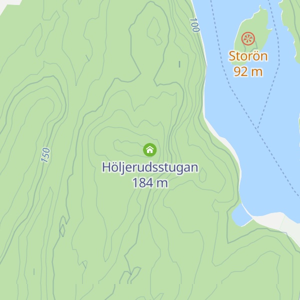 Map of Höljerudsstugan