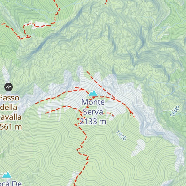 Map of Monte Serva