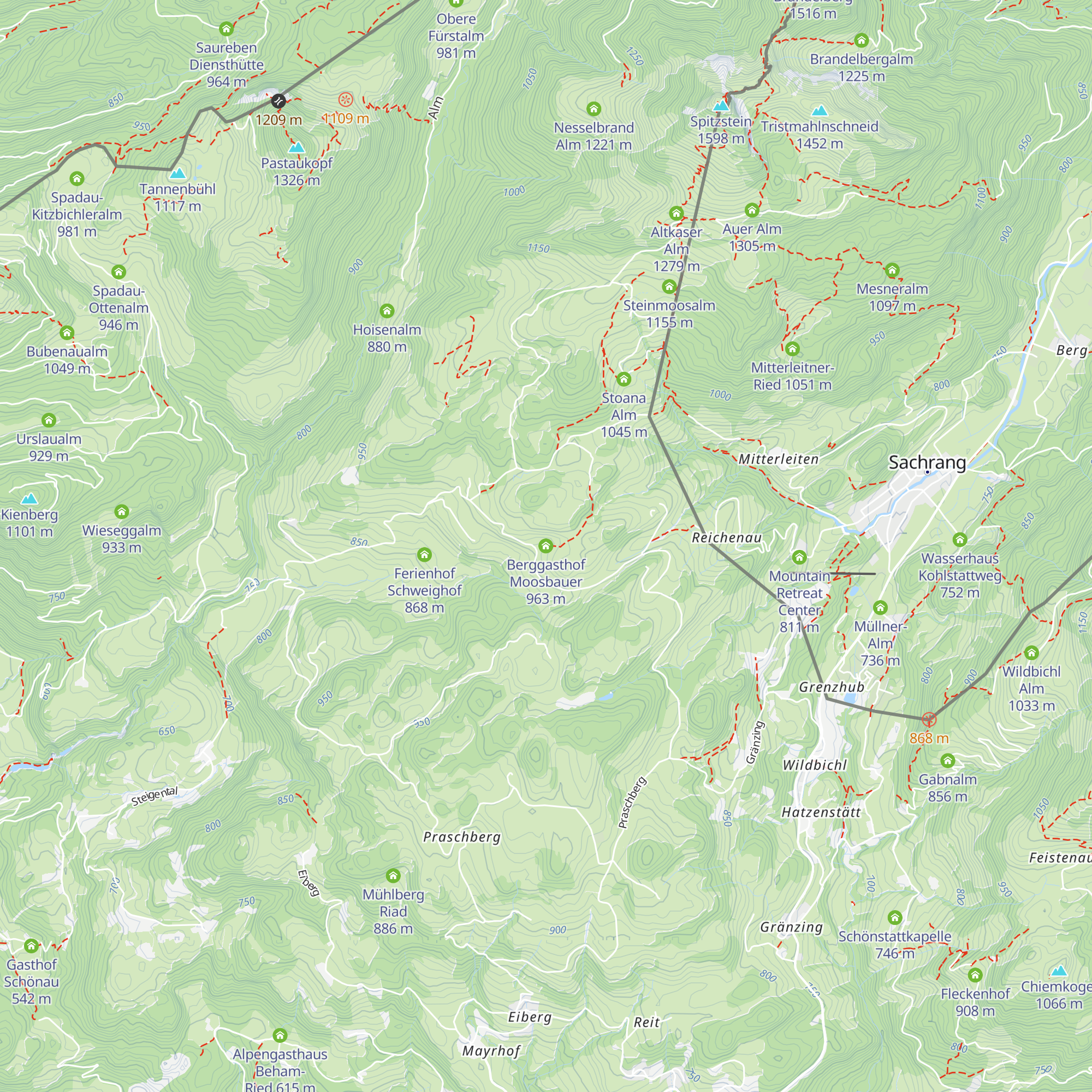 Berggasthof Moosbauer map
