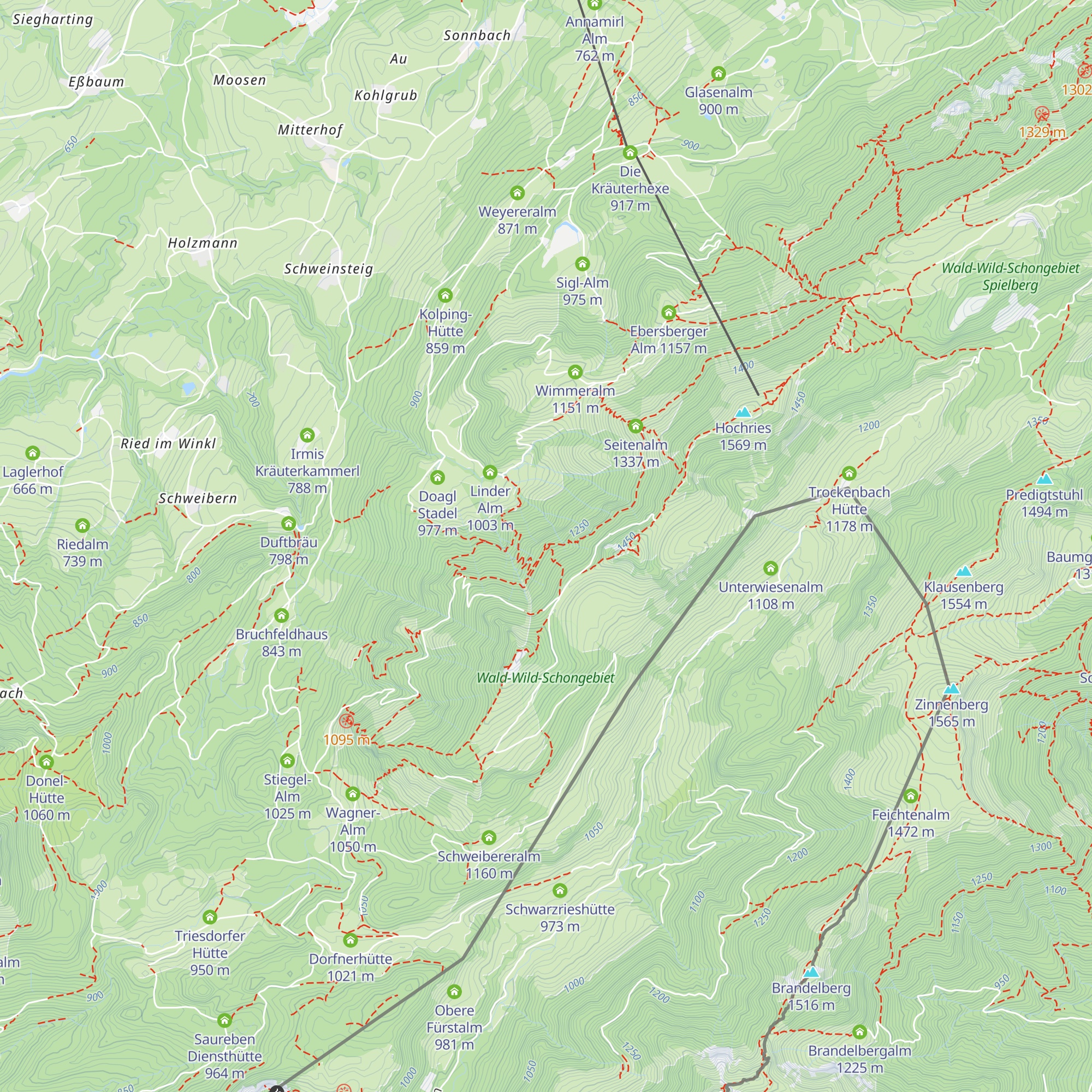 Alfred Drexel Haus map