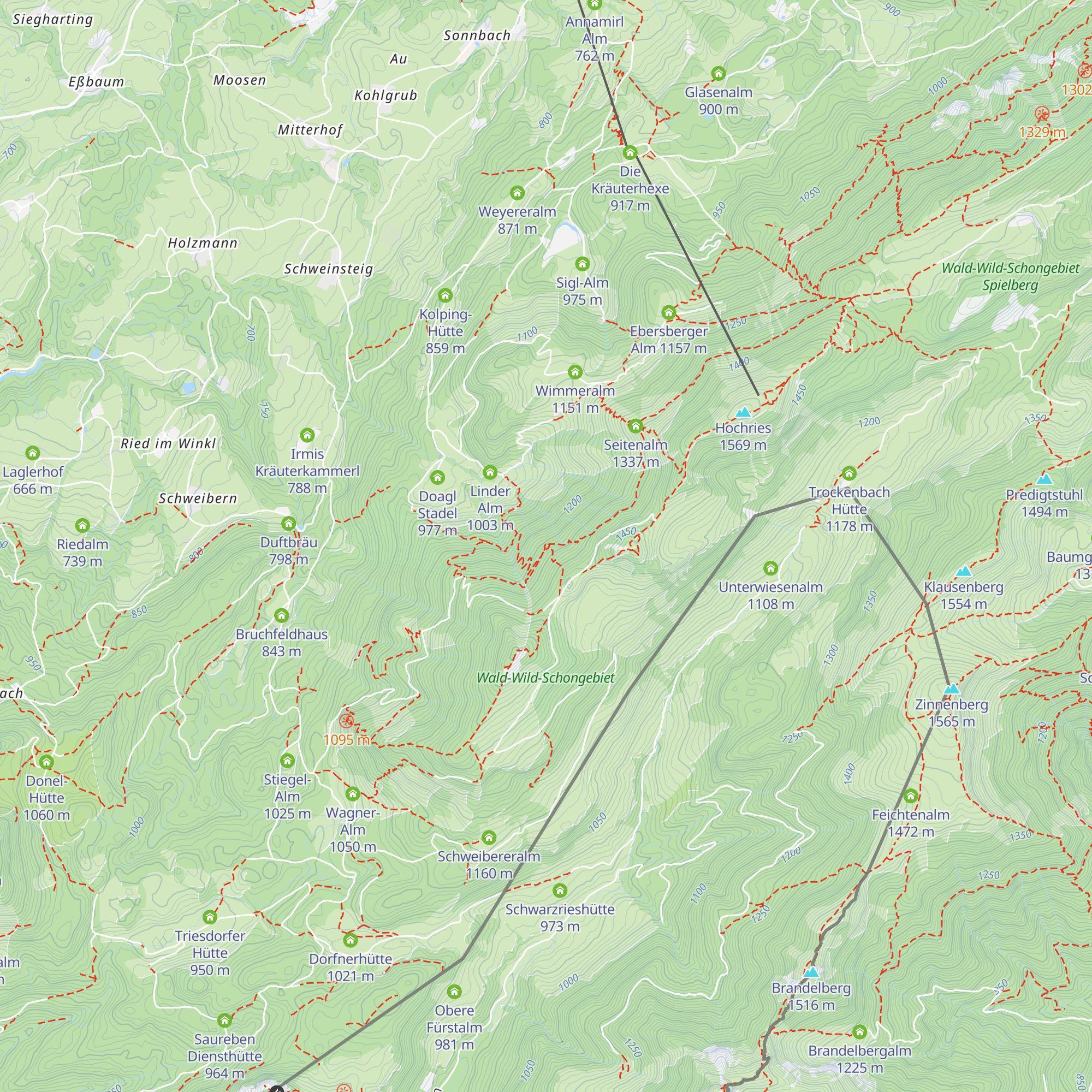 Alfred Drexel Haus map