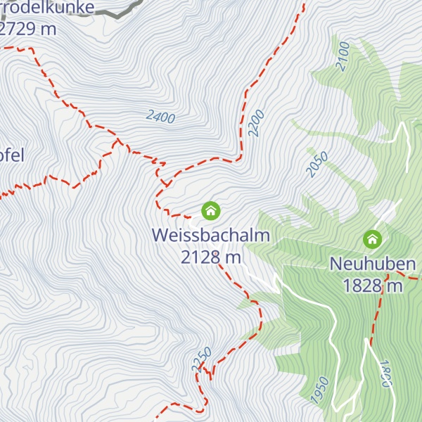 Map of Weissbachalm