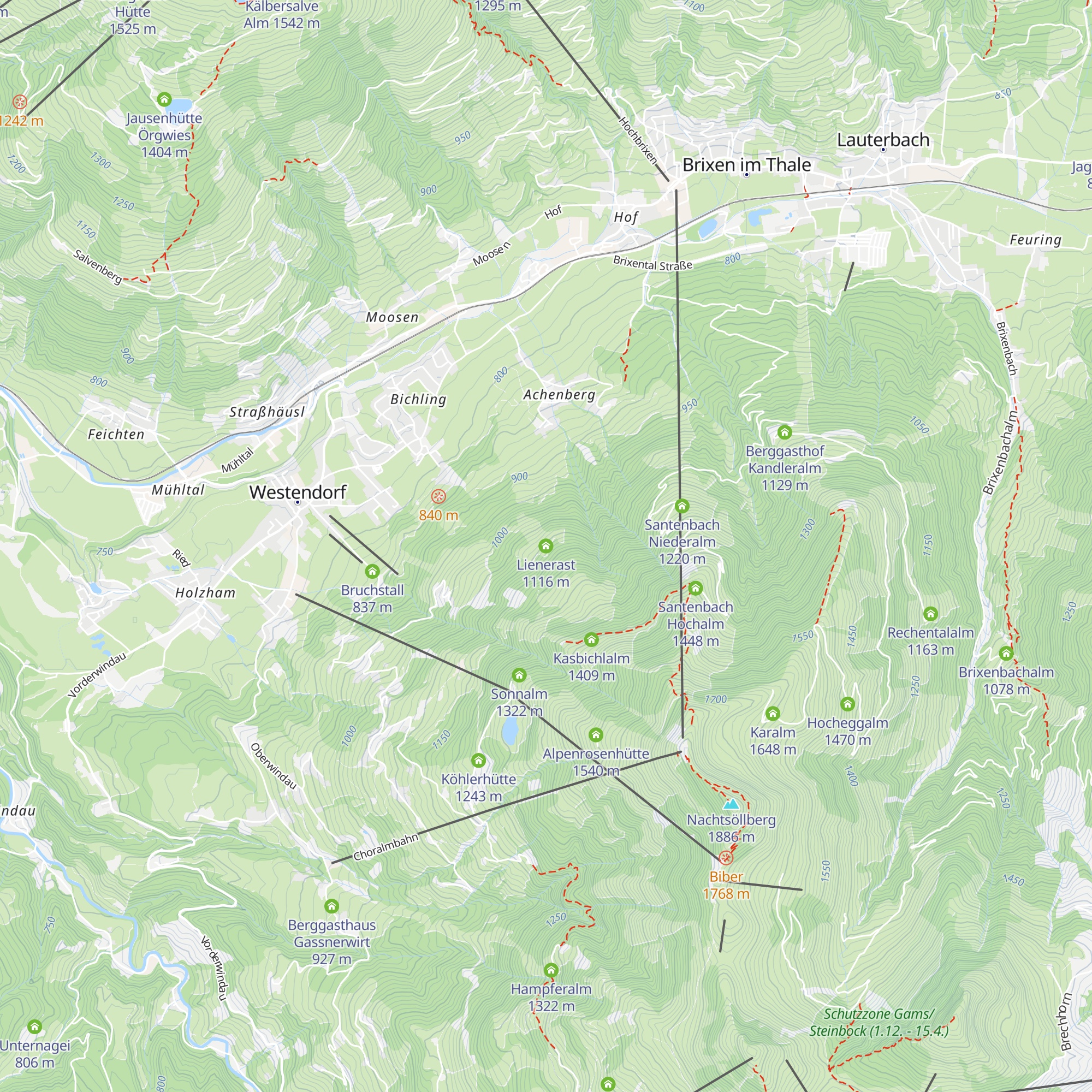 Lienerast map