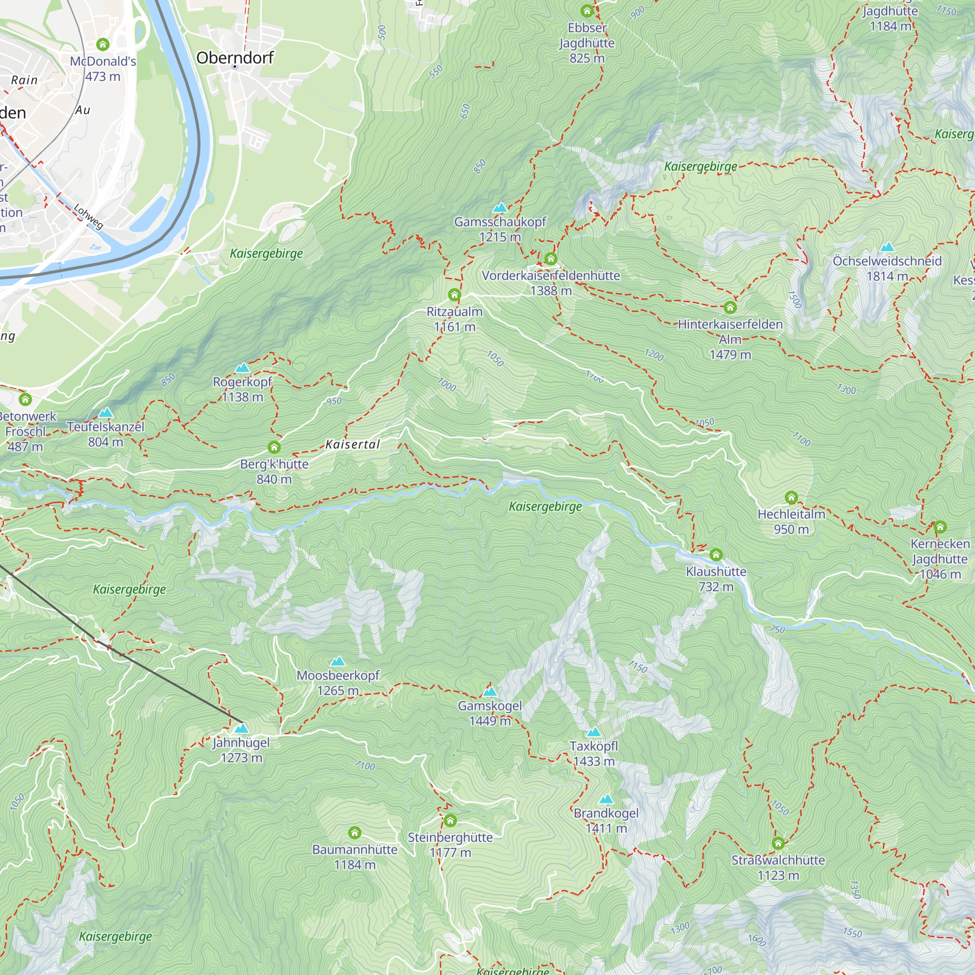 Hütte Stadtwerke Kufstein map