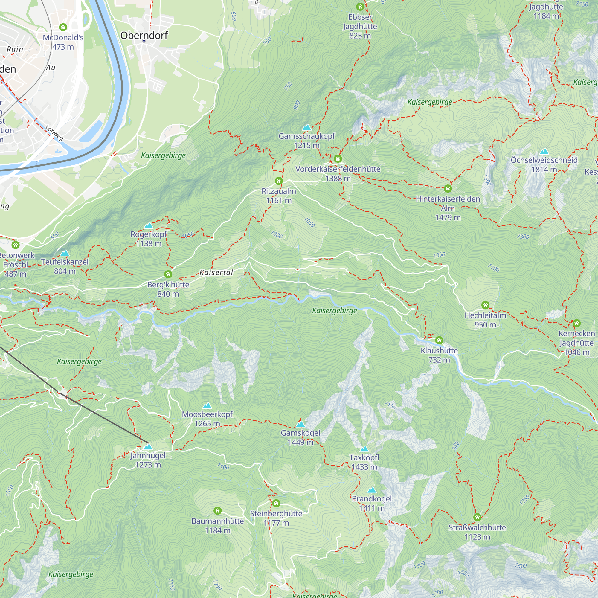Hütte Stadtwerke Kufstein map