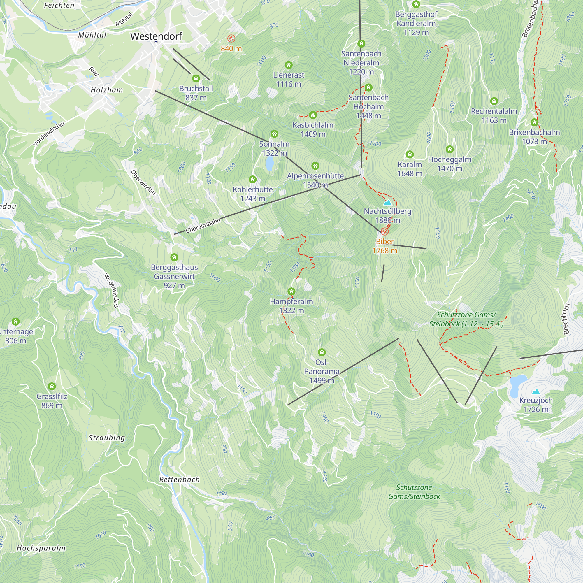 Hampferalm map