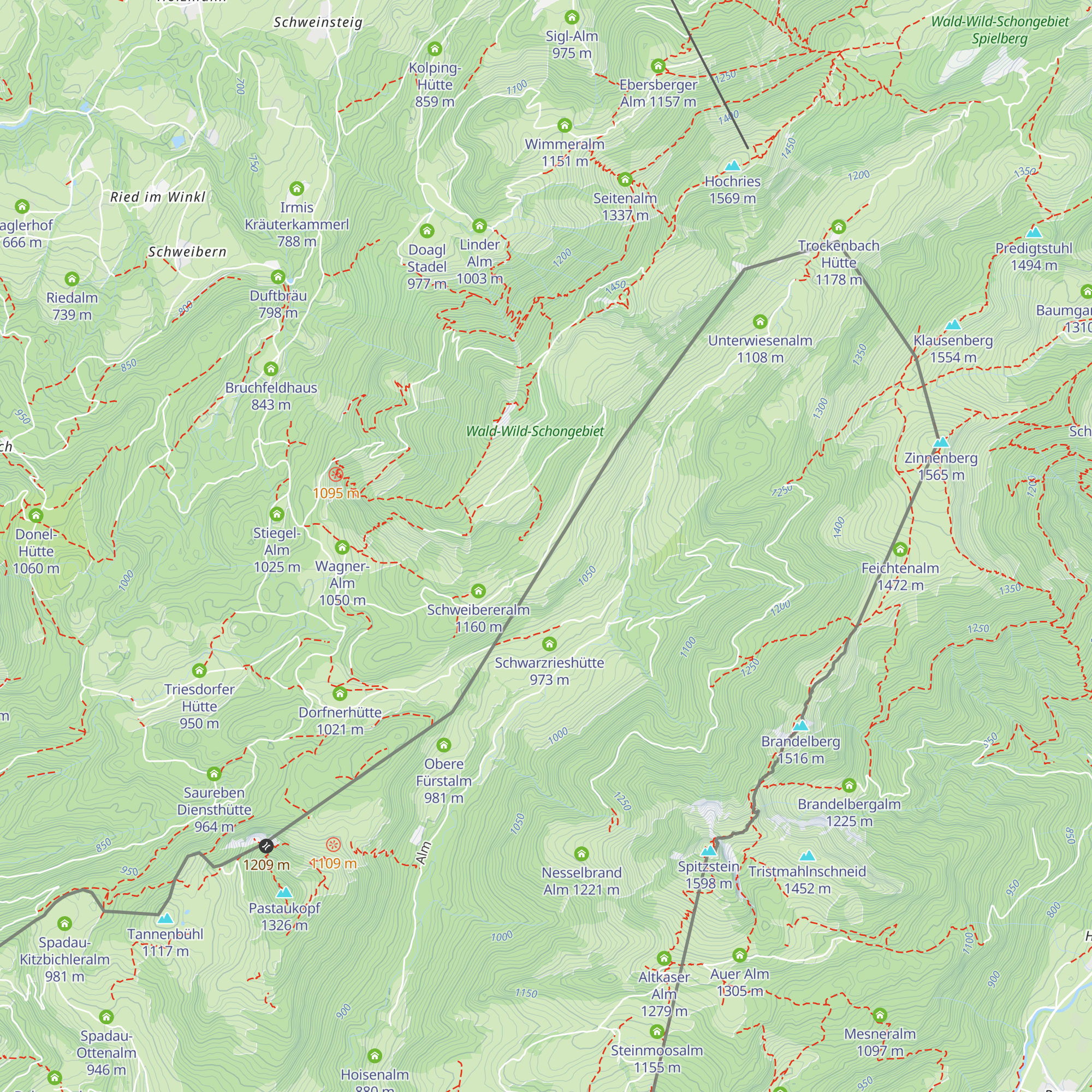 Genossenschaftsalm map