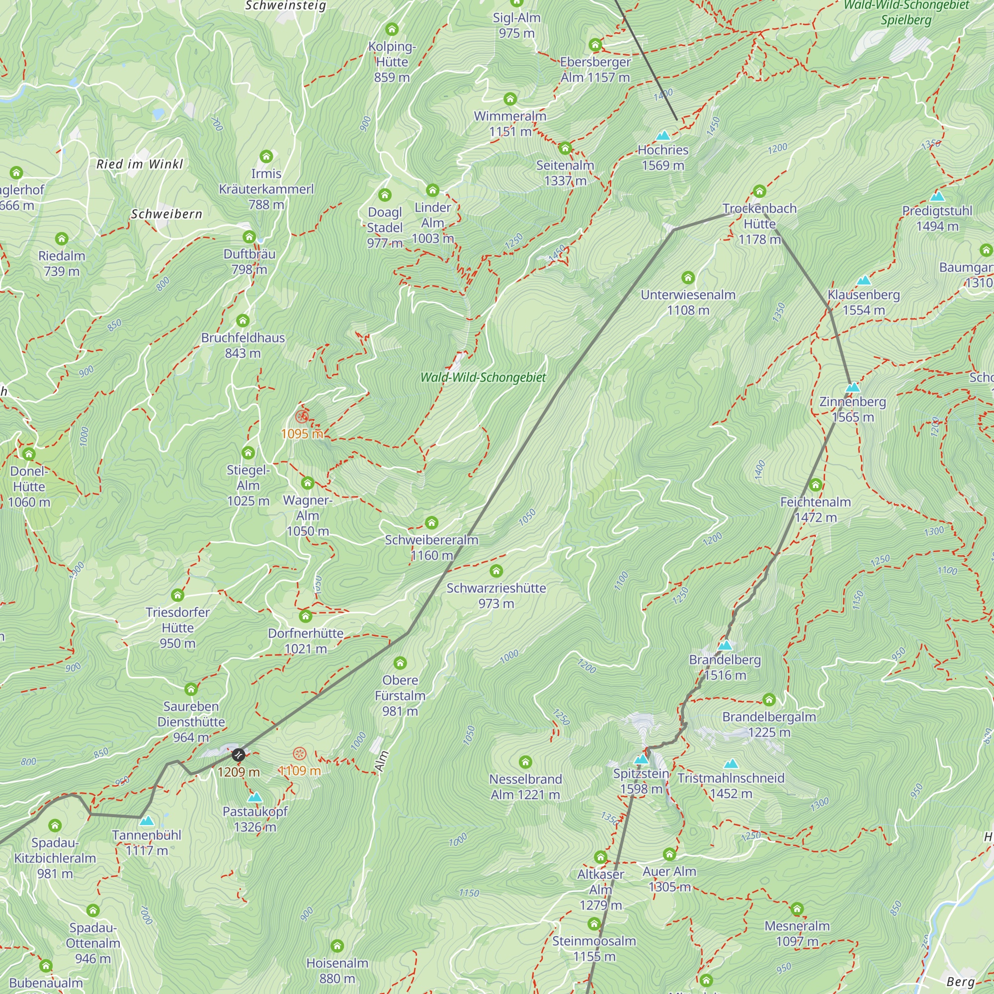 Wirtsalm map