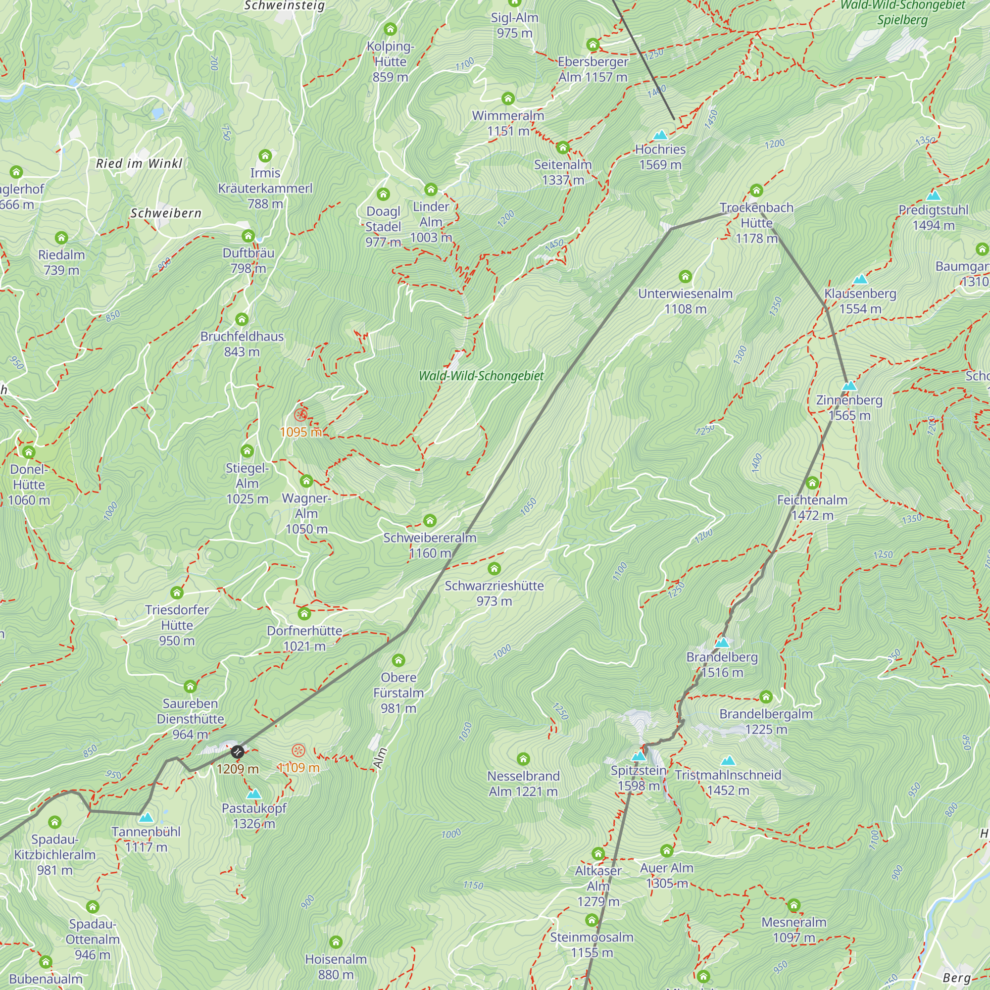Wirtsalm map