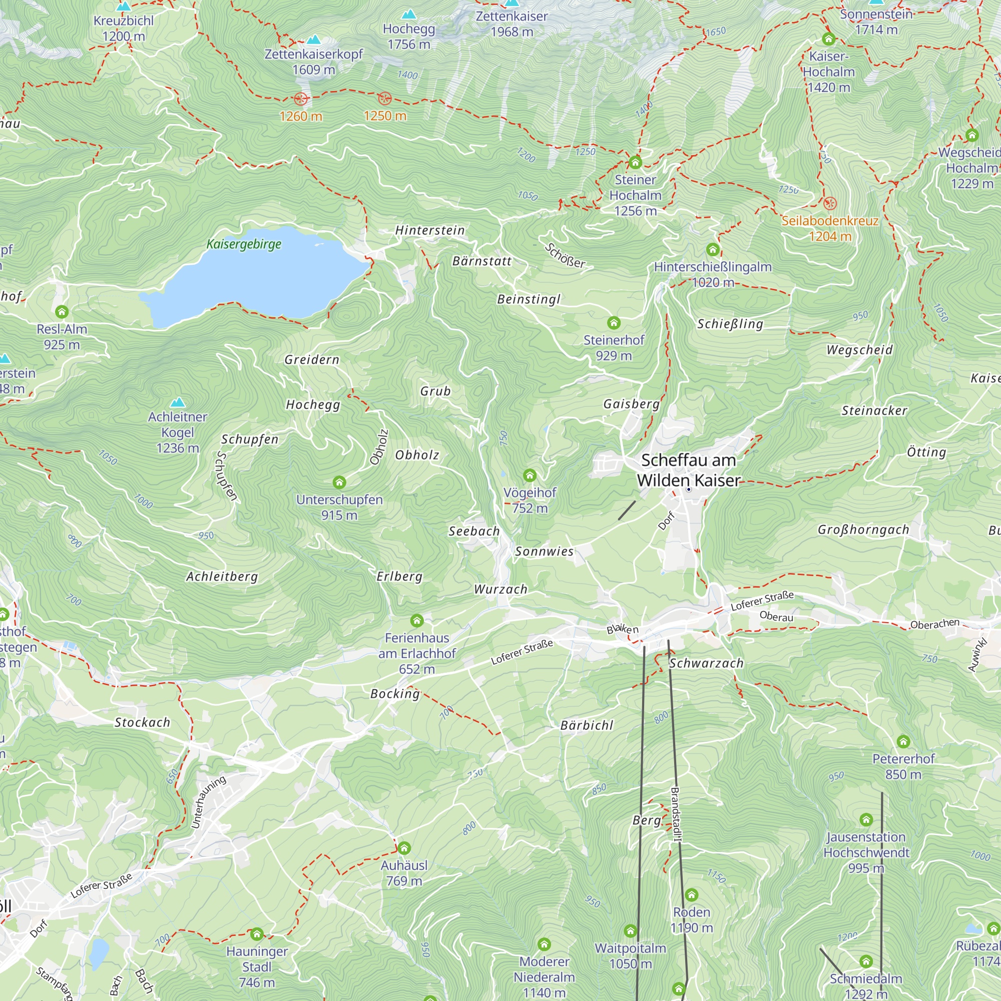 Traunern map