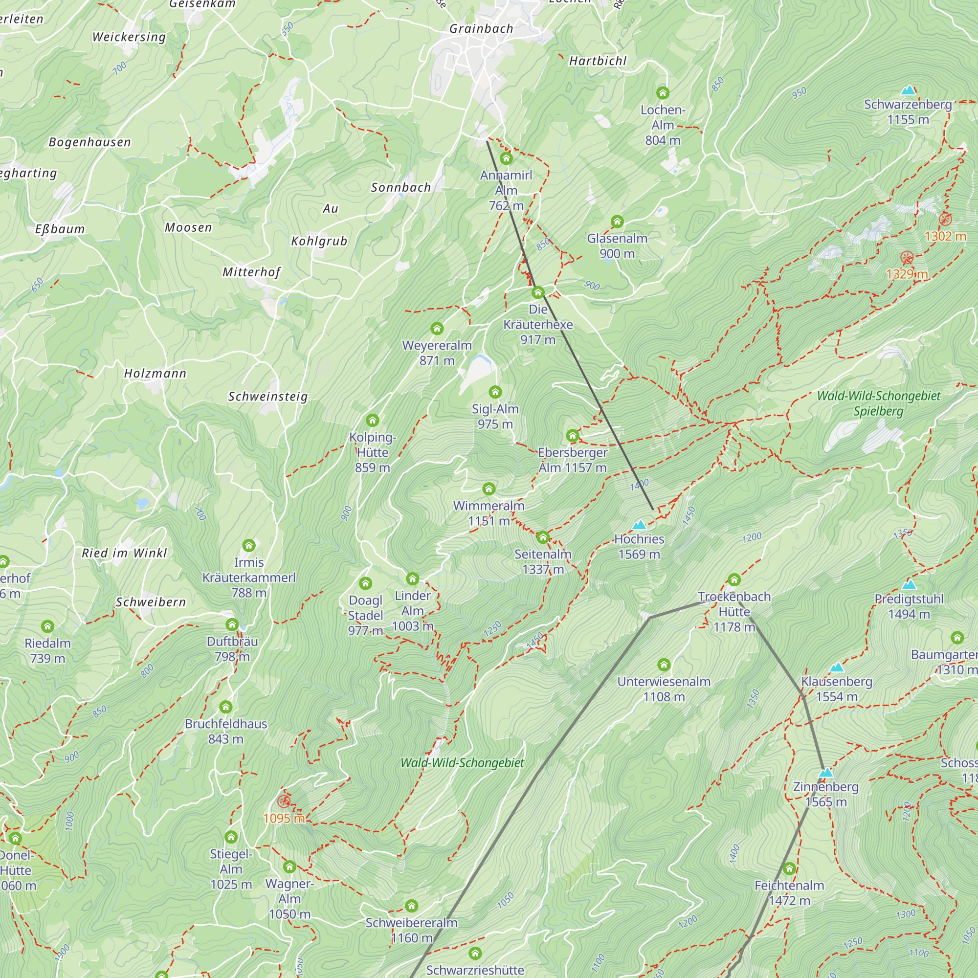 Wimmeralm map