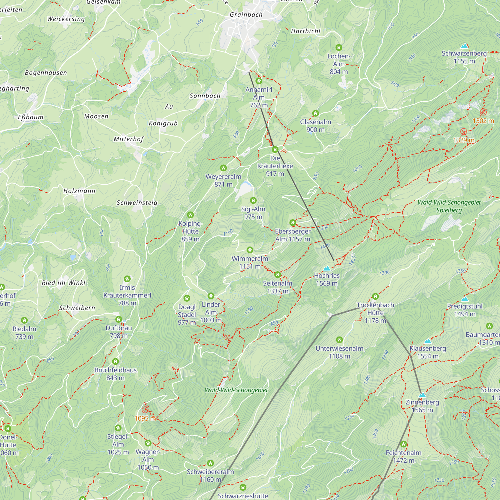 Wimmeralm map