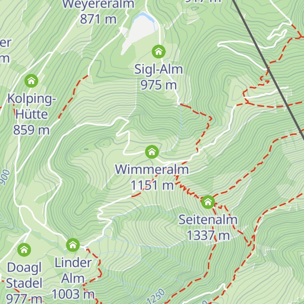 Map of Wimmeralm
