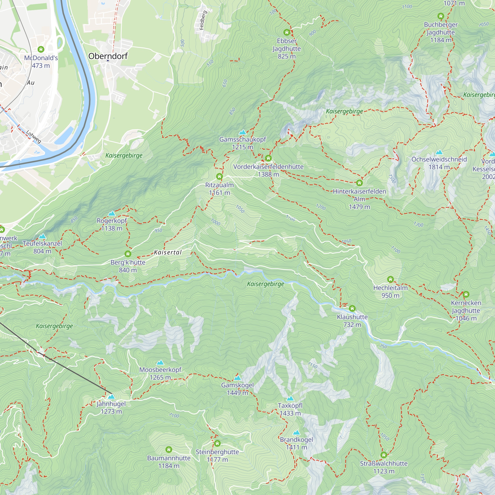 Hinterkaiserhof map