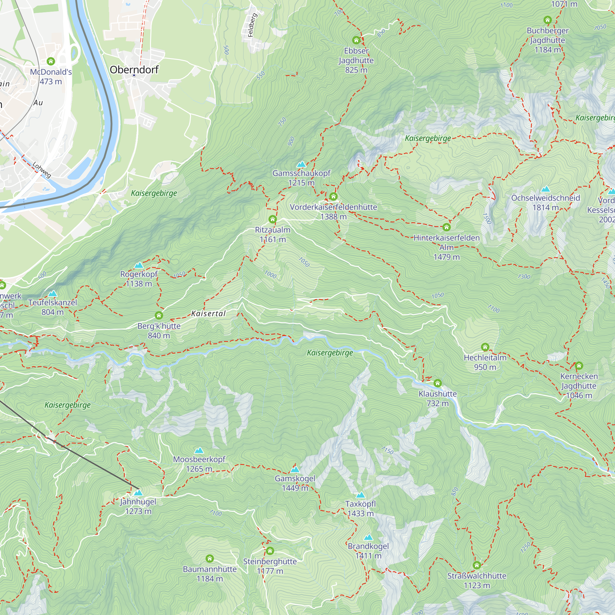 Hinterkaiserhof map