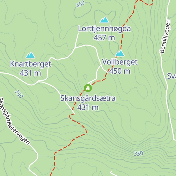 Map of Skansgårdsætra