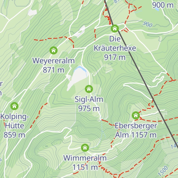 Map of Sigl-Alm