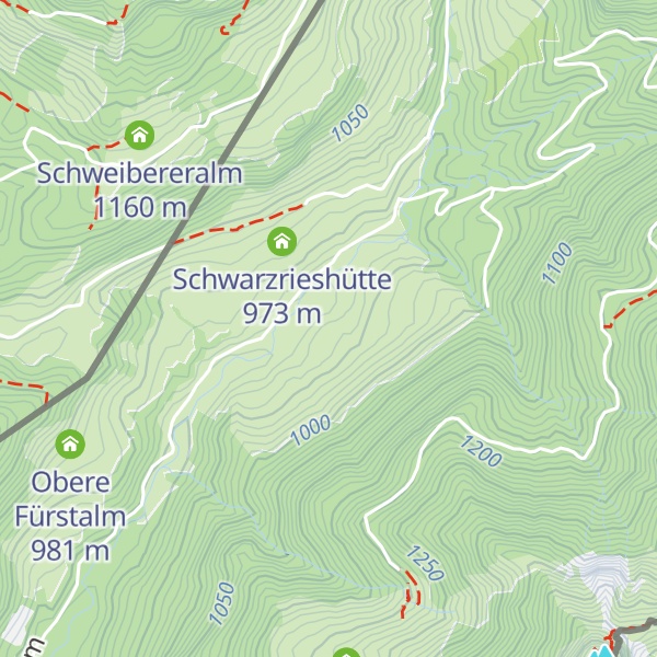 Map of alte Schwarzriesalm