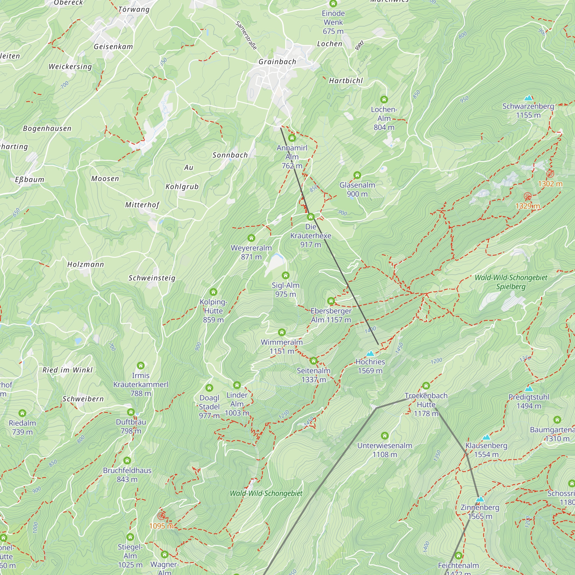 Zenz Hütte map