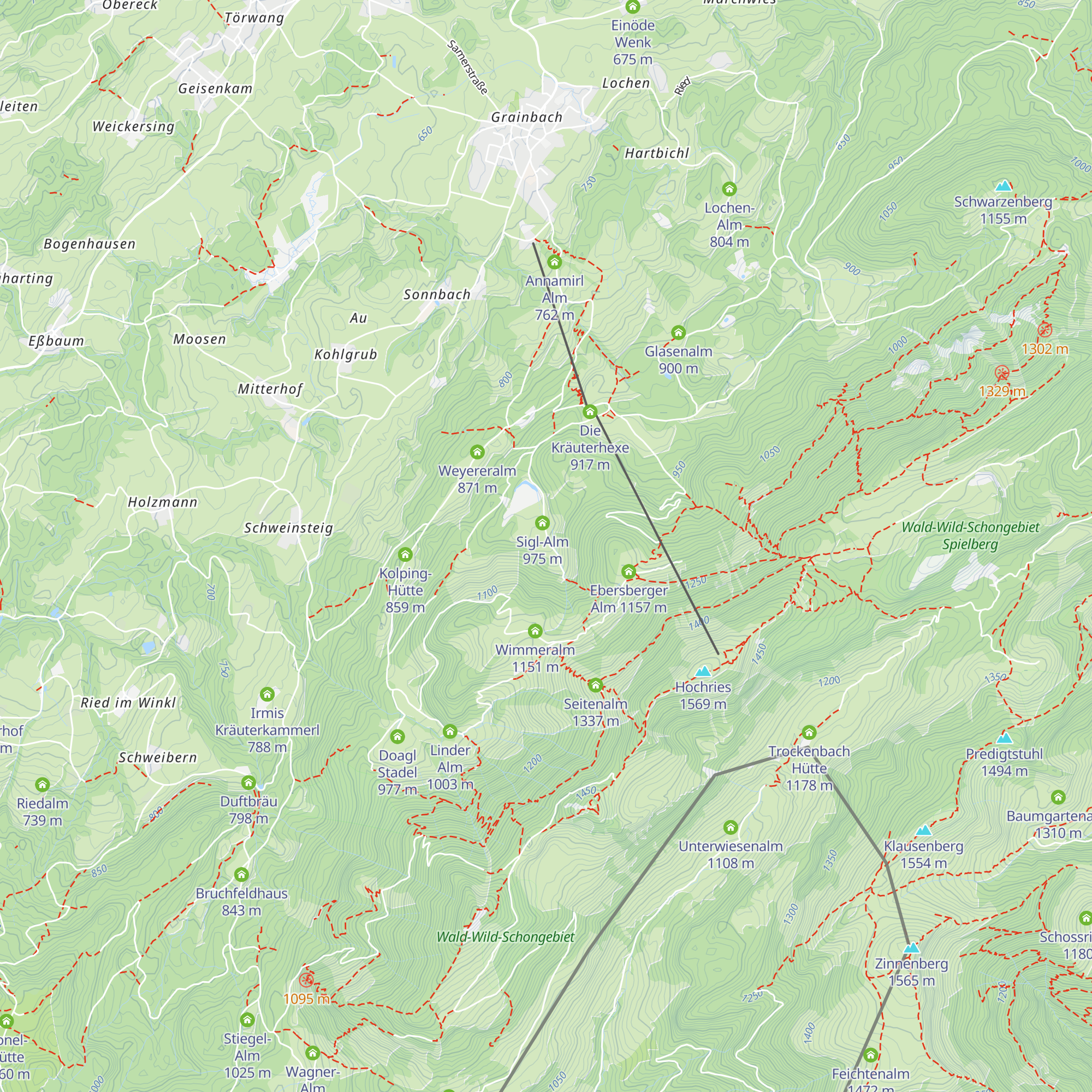 Zenz Hütte map
