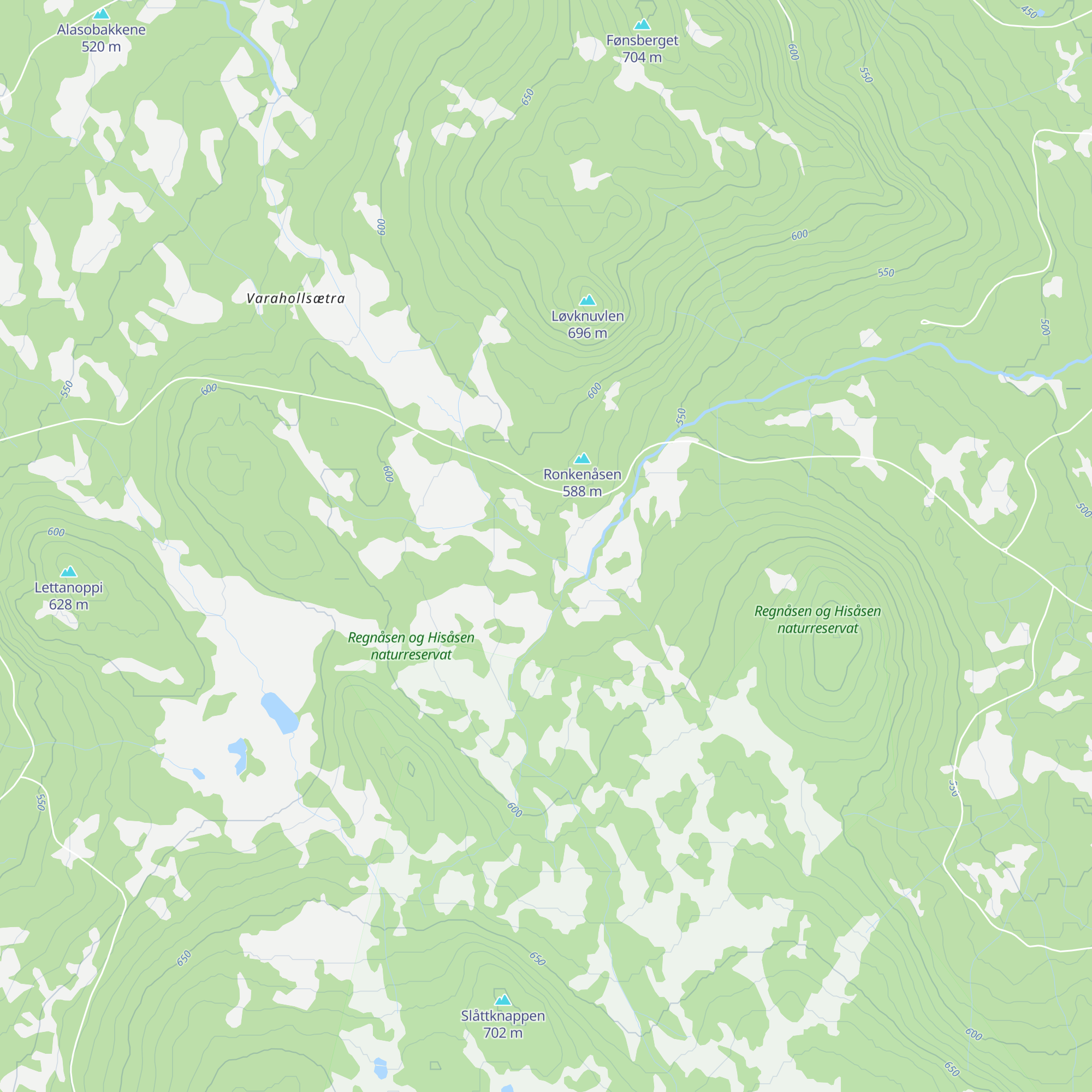 Ronkanåsen map