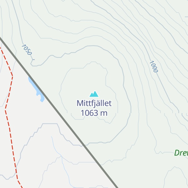 Map of Mittfjället