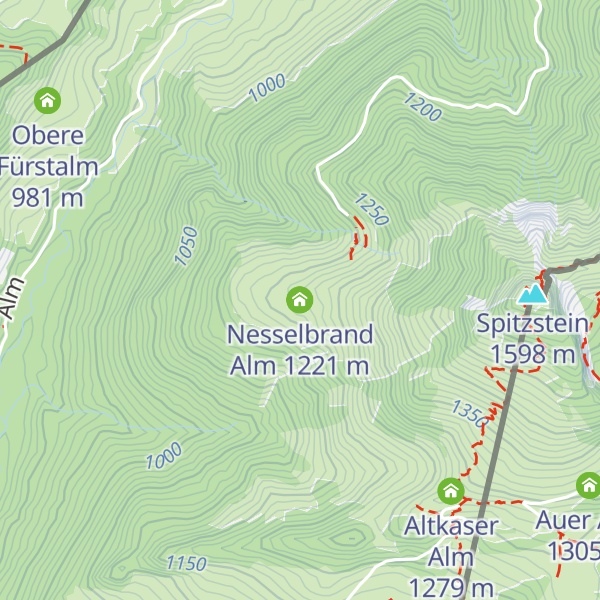 Map of Nesselbrand Alm