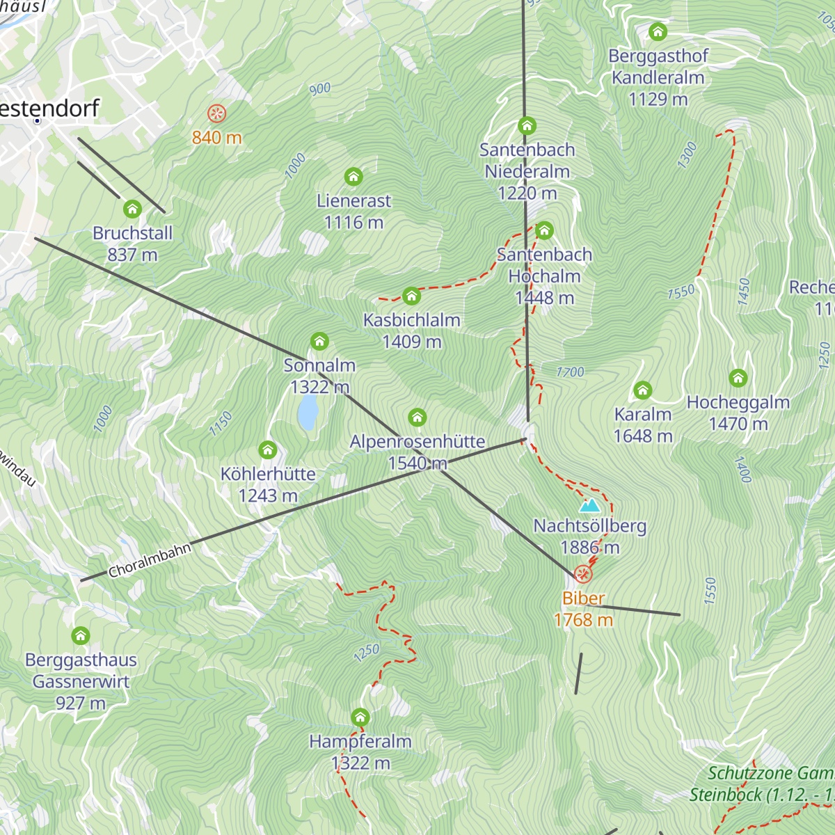 Alpenrosenhütte map