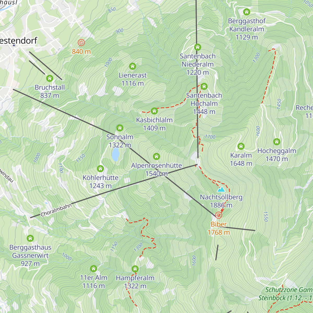 Alpenrosenhütte map