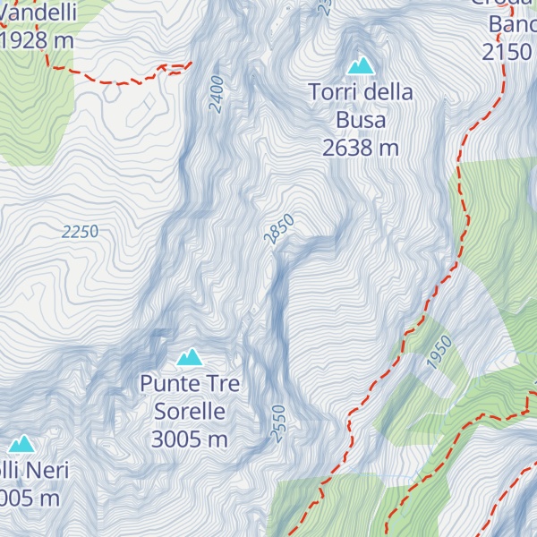 Map of Cime di Valbona