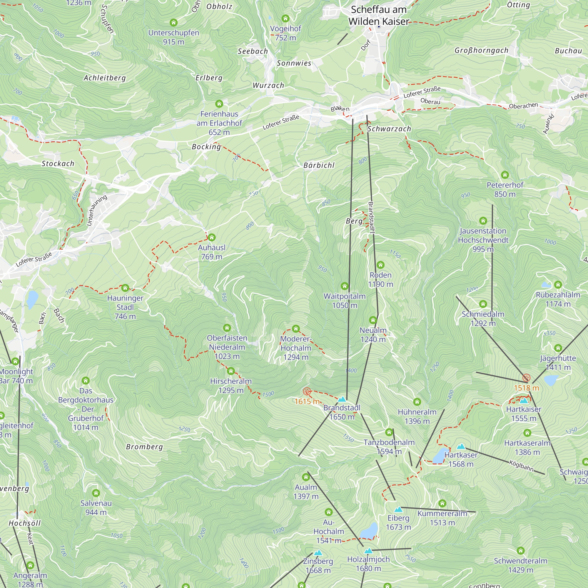 Moderer Niederalm map