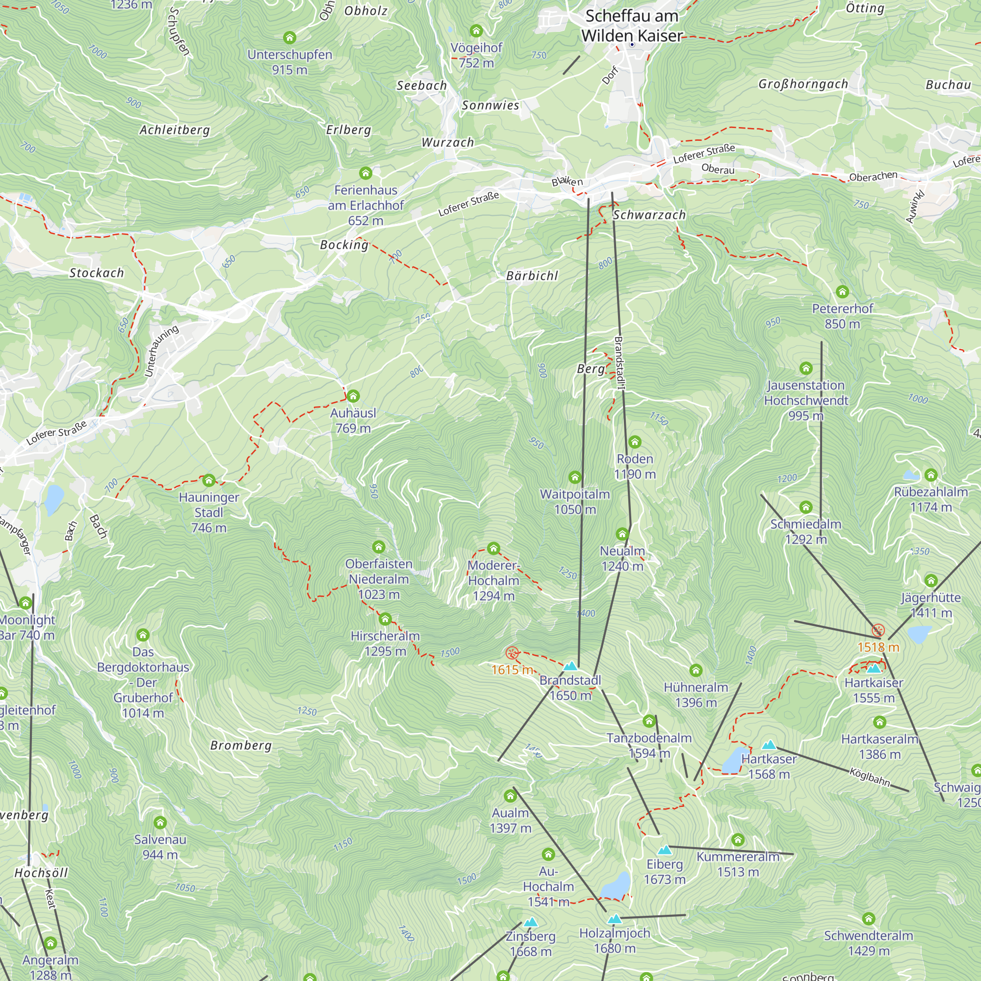 Moderer Niederalm map