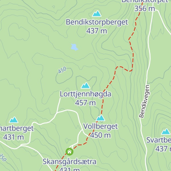 Map of Lorttjennhøgda