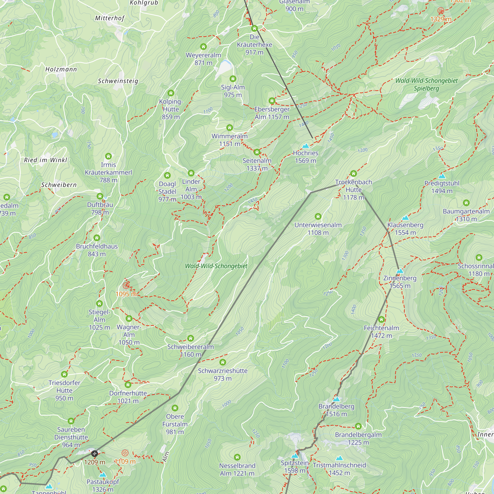 Hintermoar-Hütte map