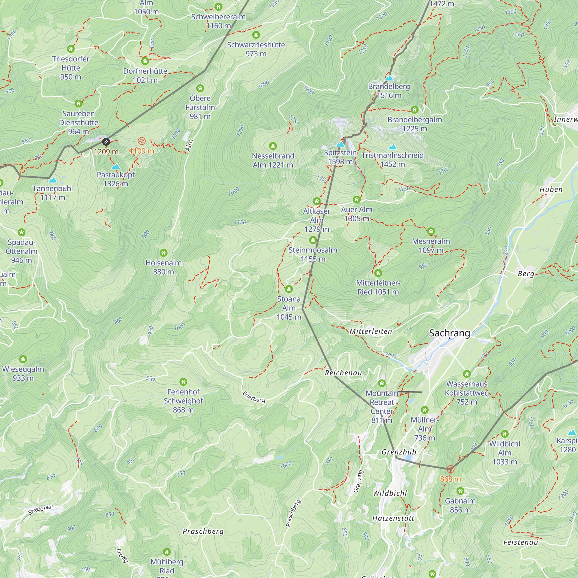 Stoana Alm map