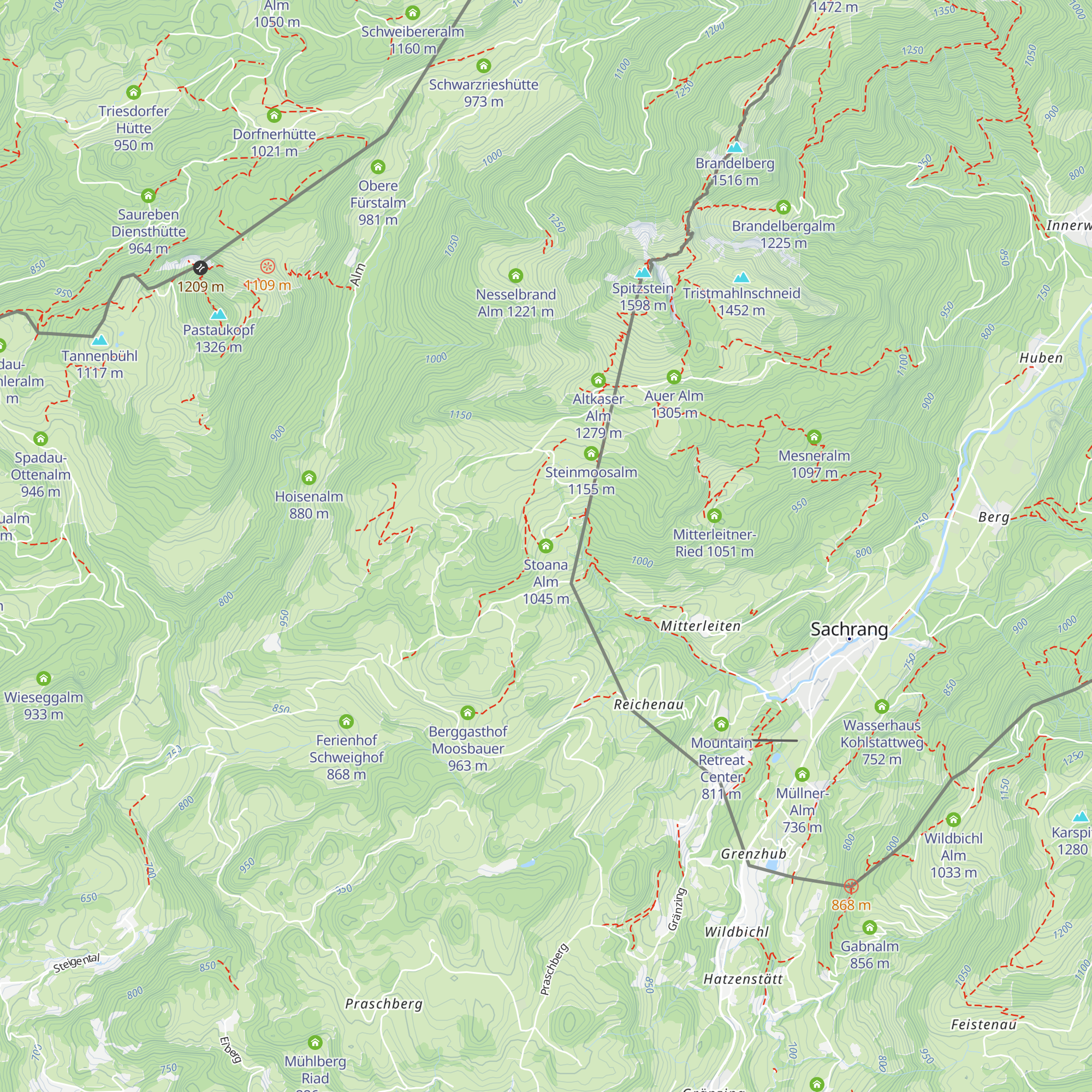 Stoana Alm map
