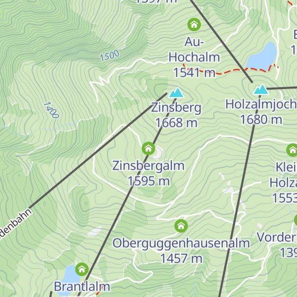 Map of Zinsbergalm